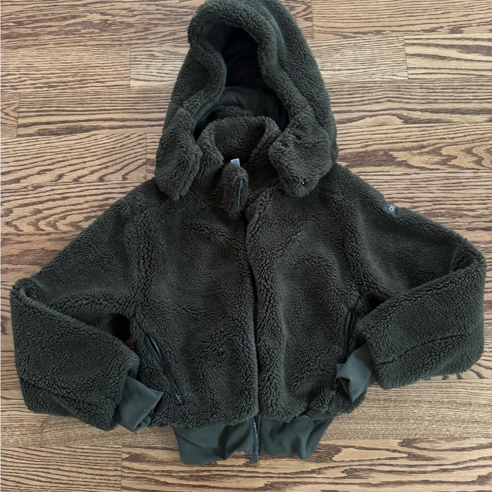 Alo Foxy Sherpa Jacket - Olive Green